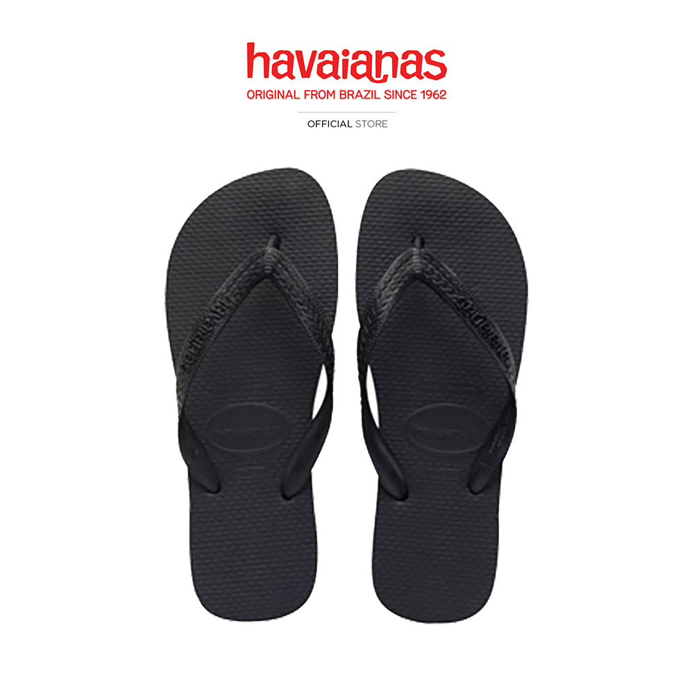 HAVAIANAS รองเท้าแตะ Brasil Logo Flip Flops BLACK 41108501069U_C3BKXX