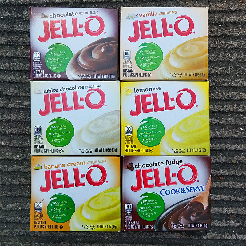 American JELLING PUDDING Powder โฮมเมดต้มชานมขนมหวาน Embellishment JELLO PUDDING PIE FILLING