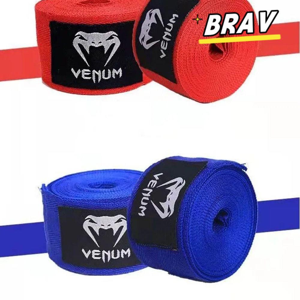 BRAV Boxing Wraps, สีดําสีแดงผ้าฝ้ายสีขาวสายรัดข้อมือนุ่ม,ความปลอดภัยกีฬา Breathable Wraps Bandage B