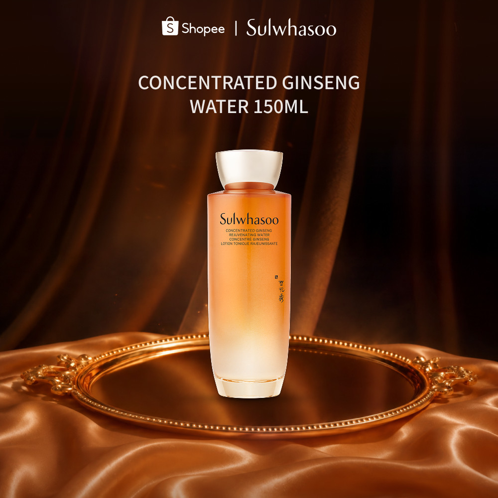 Sulwhasoo Concentrated Ginseng Rejuvenating Water 150ML น้ำตบโสม ฟื้นฟูความแน่นกระชับของผิวหน้า จากภายในชั้นผิว