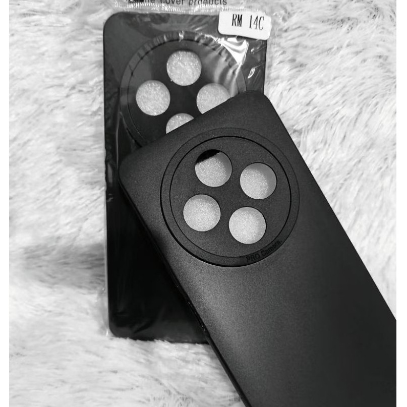REDMI 14C / P0CO C75 SOFT CASE PRO CAMIRA BLACK / BLACK SOFT ON HANDHELD PLUS BACK CAMERA PROTECTOR