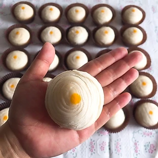 E1 ขนมเปี๊ยะไส้ถั่วไข่เค็มเต็มฟอง