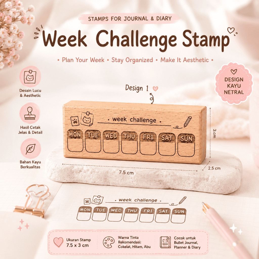 WEEKLY PLANNER ประทับไม้ | HABIT TRACKER JOURNAL DIY