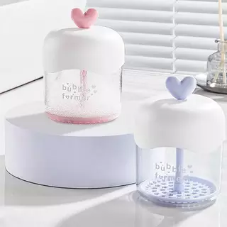 STHB แบบพกพา Face Cleanser อาบน้ําแชมพูเจลโฟม Maker Bubble Press Foamer อุปกรณ์ทําความสะอาดฟองถ้วย Make Up Removal เครื่องมือ TH