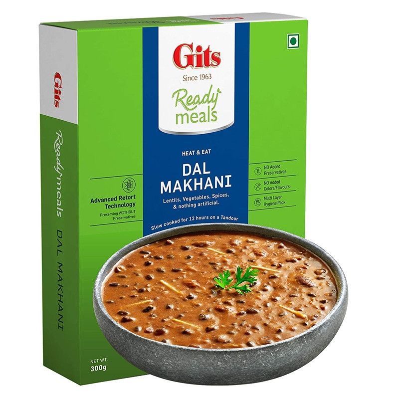 Gits Dal Makani Ready To Eat Meal พิมพ์นําเข้าอาหารอย่างรวดเร็ว 300G โทรศัพท์มือถือ
