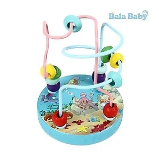 ของเล่นไม้ ของเล่นขดลวดไม้ ของเล่นเสริมทักษะและการเรียนรู้ ขนาด12*6 TOY06