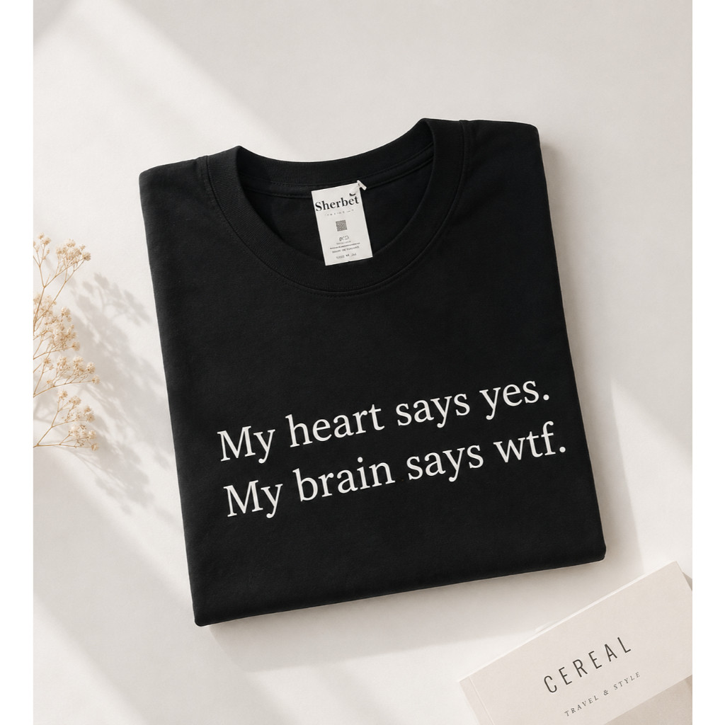 เสื้อยืด my heart say yes*☺︎︎|sherbet.teeshop
