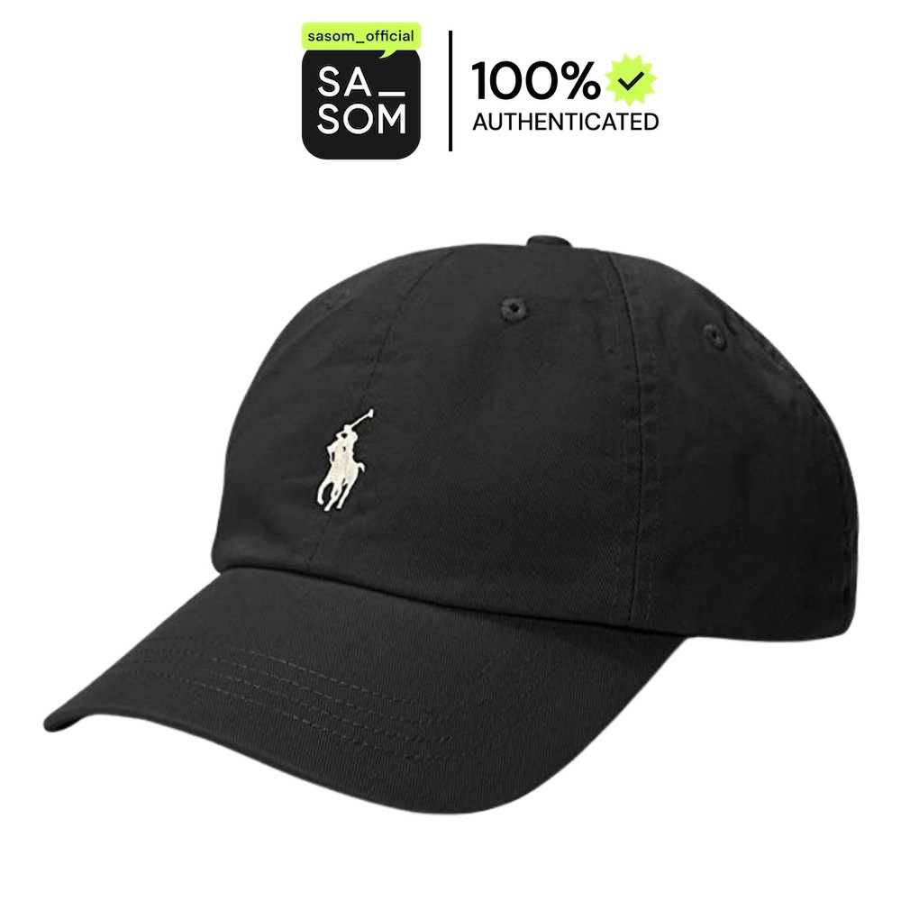 Polo Ralph Lauren قبعة Chino قطنية — أسود