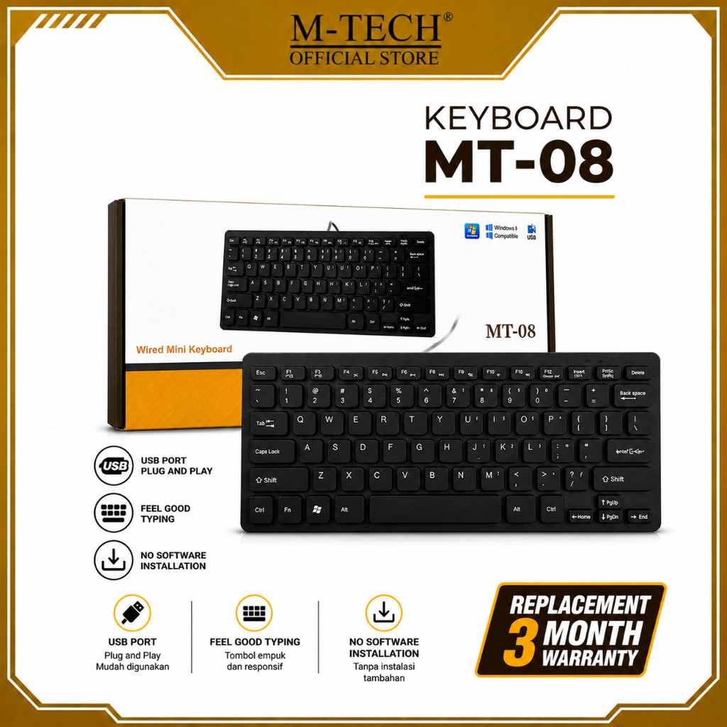 M-TECH คีย์บอร์ด Mini Usb MT-08