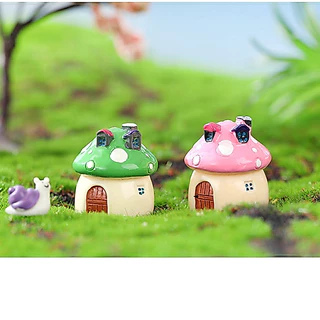 บ้านเห็ด น่ารักมุ้งมิ้ง มี 4 ขนาดให้เลือก (ราคา/ 1ชิ้น) ตุ๊กตาแต่งบ้าน สะสม แต่งสวน จัดสวนถาด พร็อพถ่ายรูป