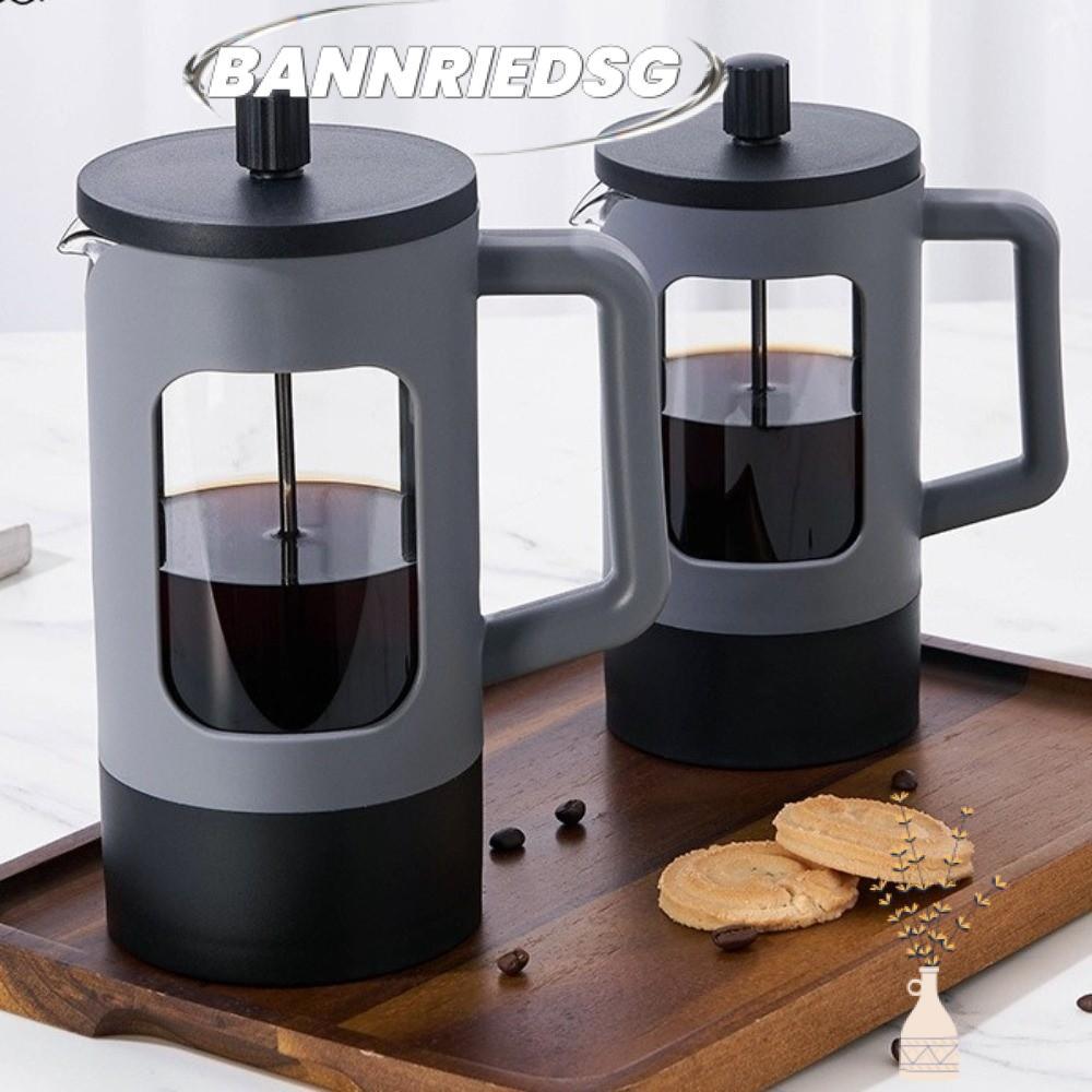 BANNRIEDSG989YR เครื่องชงกาแฟ French Press ทนความร้อน 600ml Tea Coffee Brewer, แก้ว Borosilicate แบบ