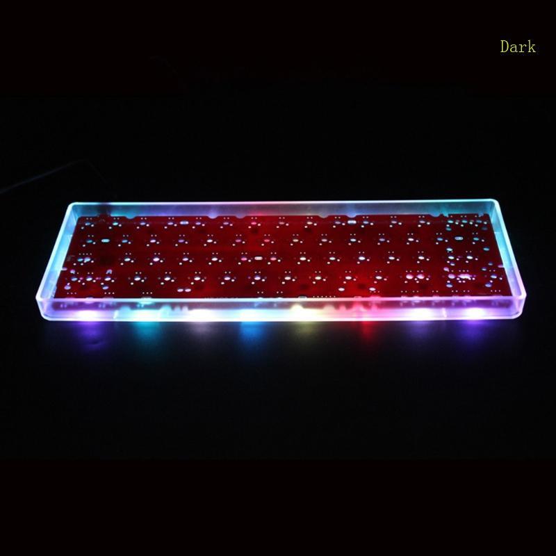 Dark Clear Mini Keyboard GH60 Plastic for Case for 60% Mechanical Gaming Keyboard Com