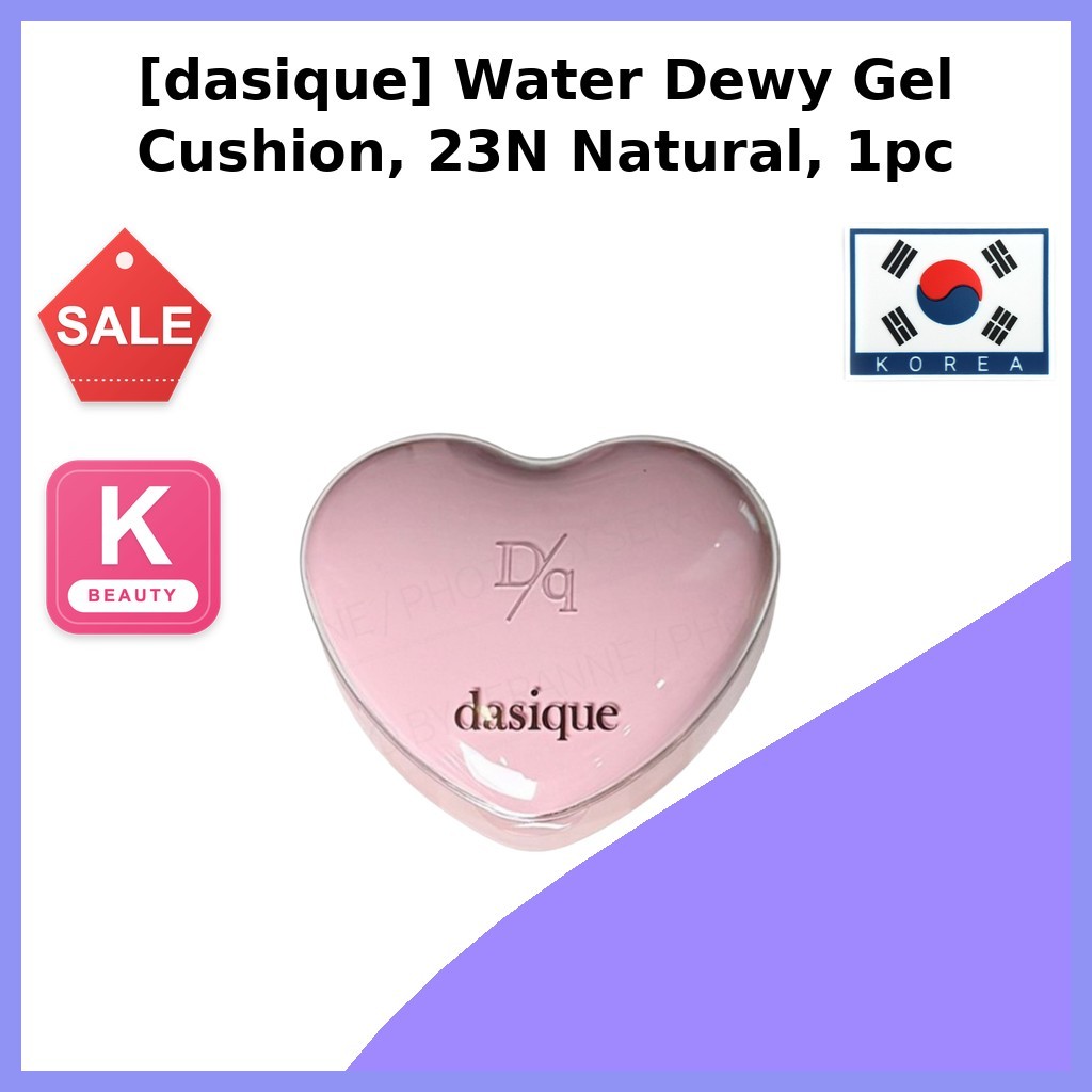 [dasique] Water Dewy Gel Cushion, 23N Natural, 1pc / Korean Gel Cushion / Dewy Finish / ของแท้ 100% 