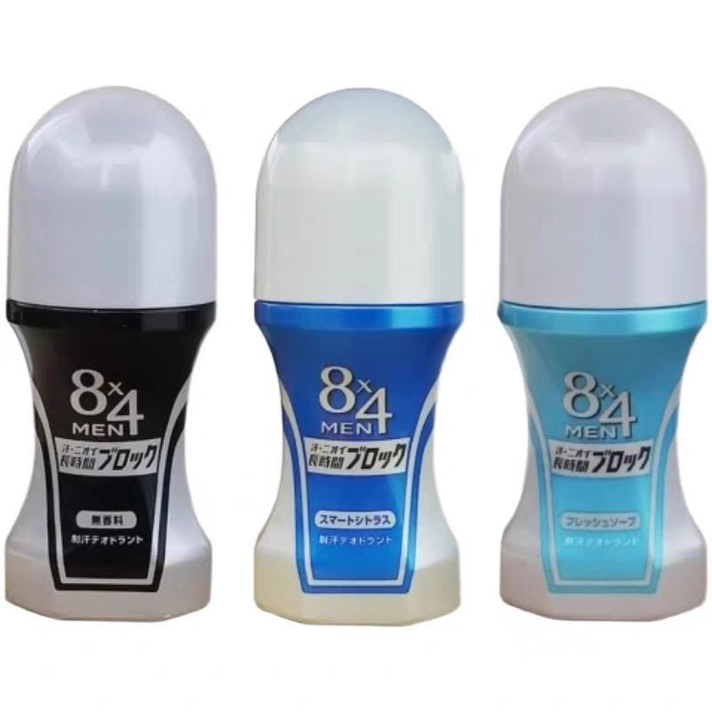 ญี่ปุ่น Local Kao 8x4 Mens Underarm Antiperspirant Deodorant Roll-On Spray Antiperspirant Quick-Dryi