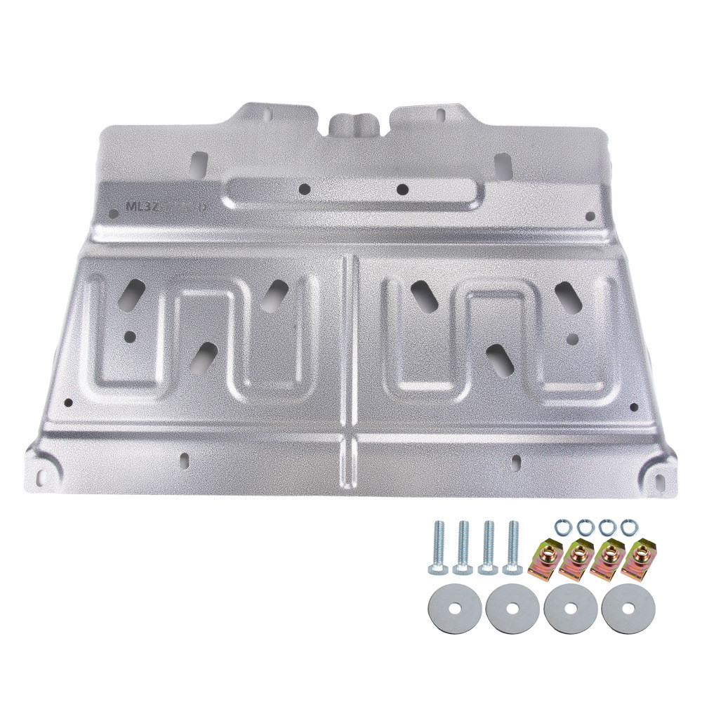 Premium-Transmission Skid Plate สําหรับ Ford F-150 ML3Z-7222-D 1.2 มม.เหล็กแมงกานีส Undercarriage Pr