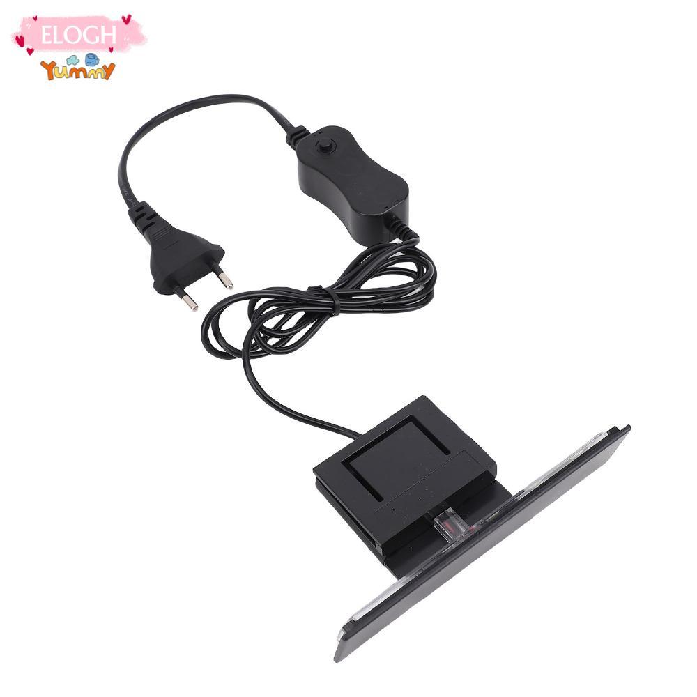 ELOGH คลิปบนโคมไฟ, กันน้ําขนาดเล็ก LED Aquarium Light, Aquarium Lighting Slim Design Black Plants Gr