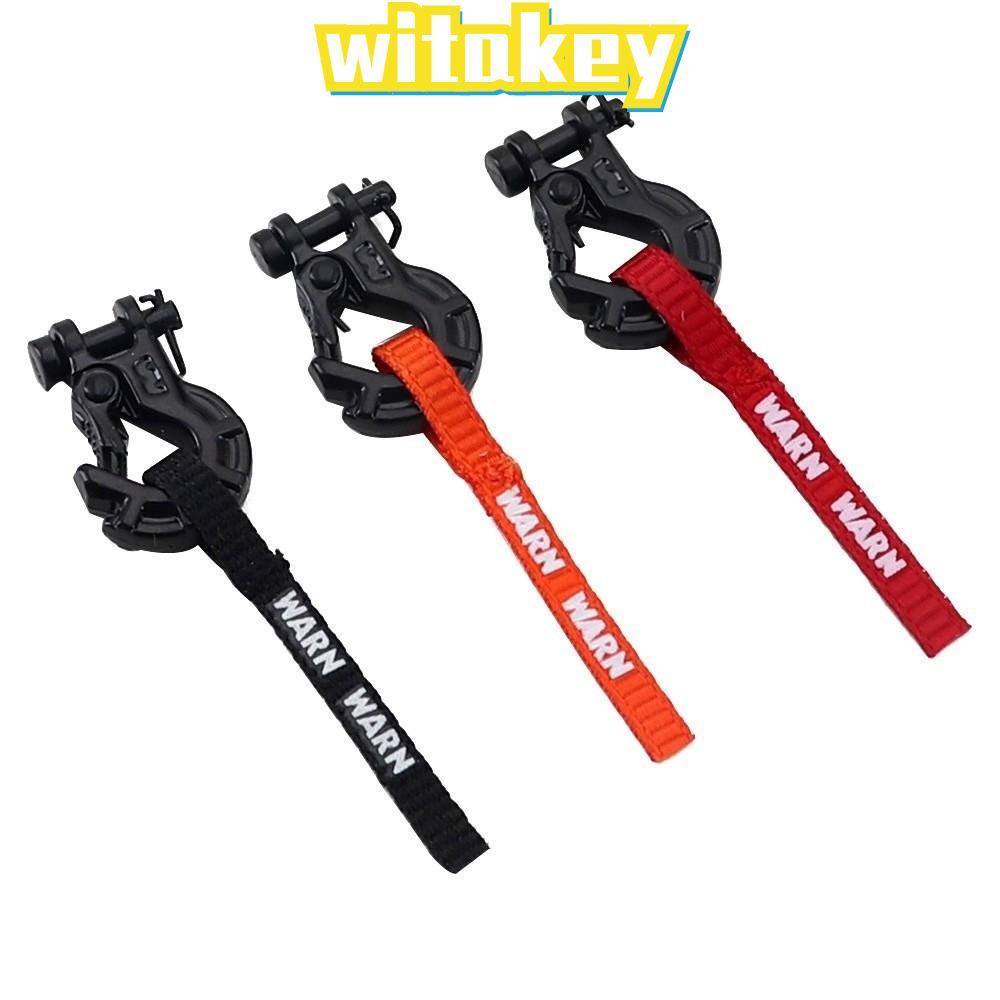 WITAKEY RC Winch Hook, 1/10 Scale Winch ดึงสายแท็ก Winch ดึงสาย,ขนาดอัพเกรดอะไหล่ตกแต่งออกแบบ Scale 