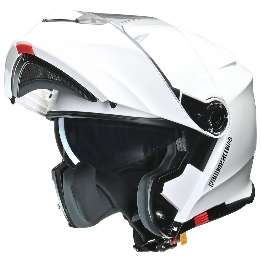 LEAD Industrial (LEAD) Motorcycle System Helmet with Inner Shield REIZEN (Reizen) White, Size LL (Le
