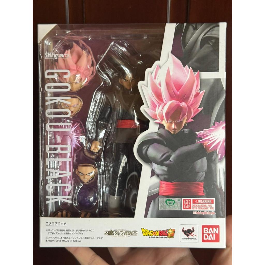 [จัดส่งรวดเร็ว] Bandai SHF Black Goku Soul Limited Zamas Dragon Ball Super Pink Goku