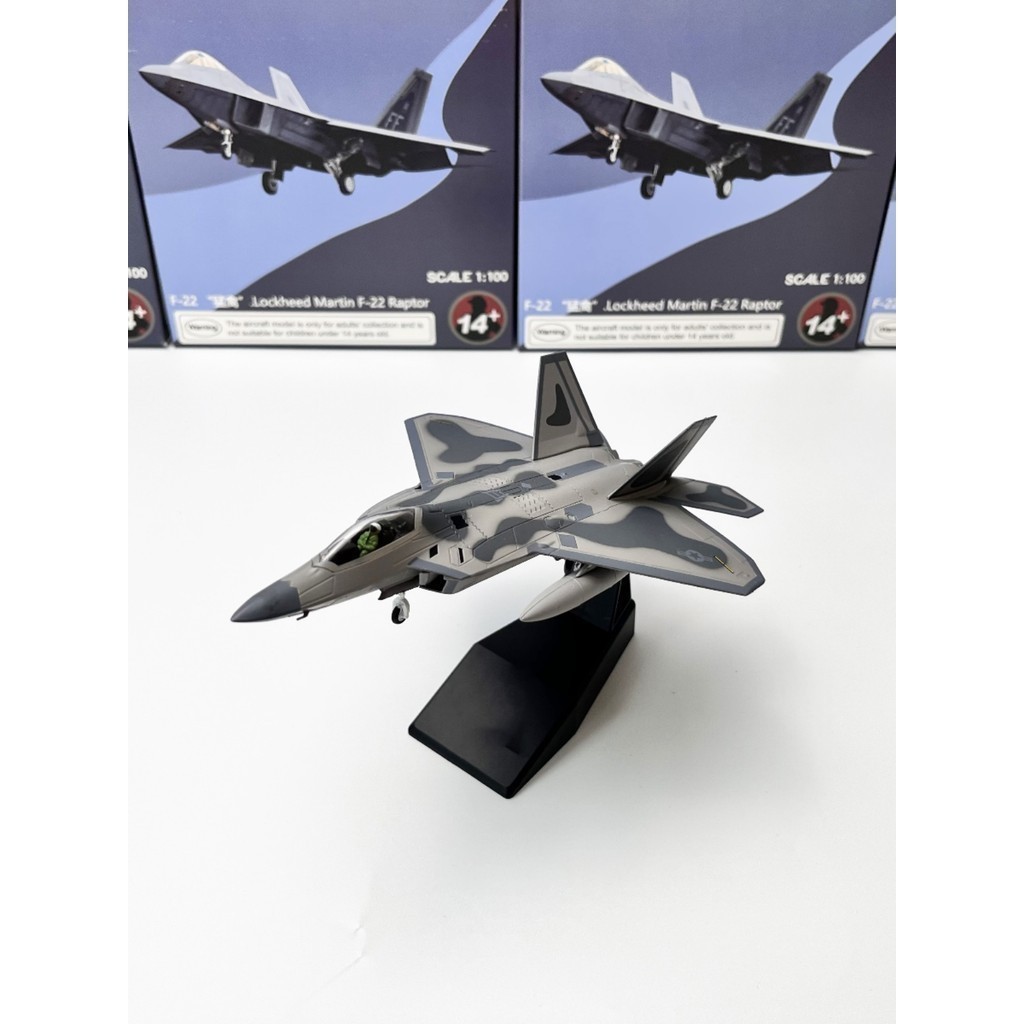 Pandon Hobby PD1M AMER 1/100 US Army Stealth F22 Fighter Raptor F-22 จําลองเครื่องบินรุ่นผลิตภัณฑ์สํ