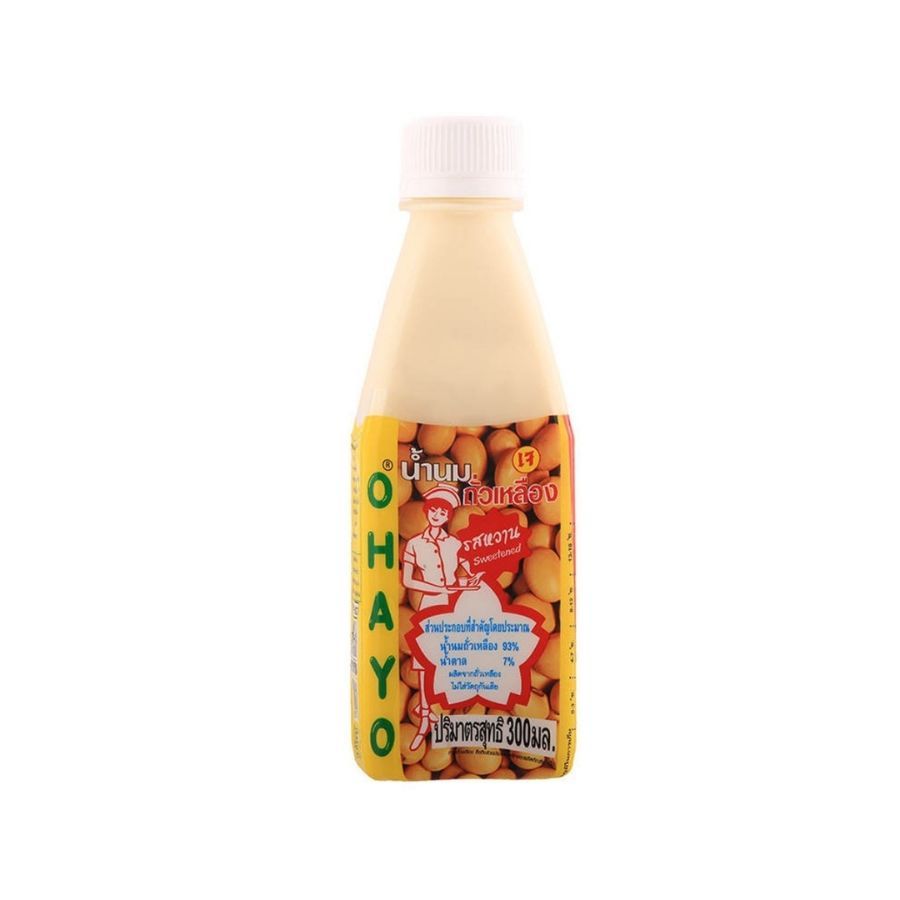 โอฮาโย น้ำนมถั่วเหลืองรสหวาน Ohayo Sweetened Soybean Milk 300ml.