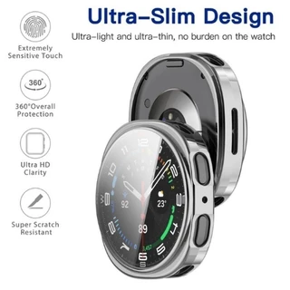 คลุมทั้งหมดป้องกันกรณีสําหรับ Samsung Galaxy Watch 9 40 มม.44 มม.Soft TPU โปร่งใสสําหรับ Samsung Galaxy 8 44 มม.กรณี