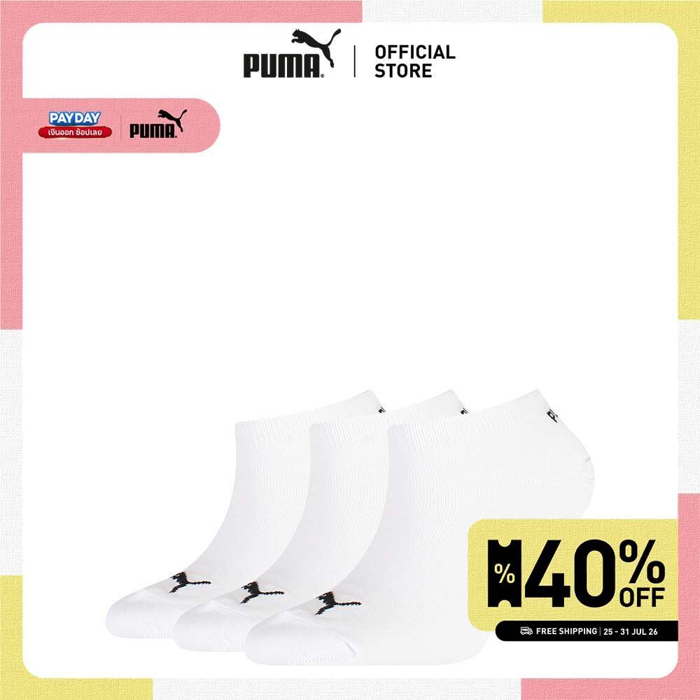 PUMA Various PUMA Unisex Sneaker Socks (3-Pack) สีขาว - 94763803
