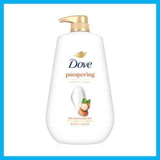 Dove Pampering Body Wash 900ml ครีมอาบน้ำ โดฟ สูตรคืนความชุ่มชื้นให้ผิวแห้งกร้าน.
