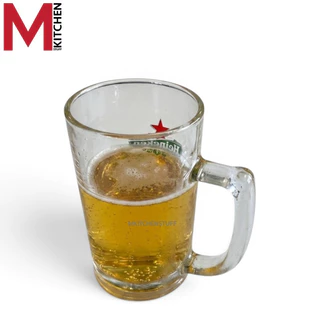 M KITCHEN แก้วเบียร์ แก้วน้ำ แก้วเบียร์มีหู ขนาด 380ml สามารถเข้าช่องฟรีส แก้ว แก้วใส แก้วกาแฟ แก้วเหล้า