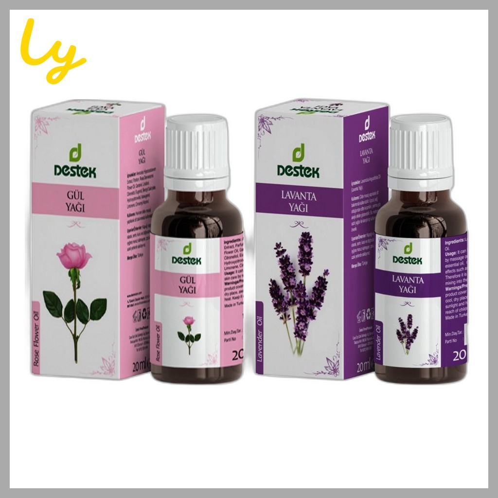 [destek] Lavender Oil / Rose Oil, 20ml, 1pc / Korean Lavender Oil / Aromatherapy / ของแท้ 100% โดย l