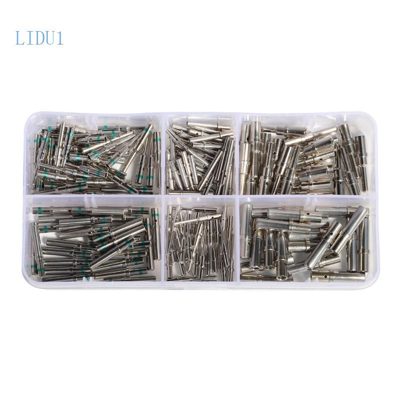 LIDU1 Deutsch Solid Contact Terminals ขนาด 12 16 20 ชายหญิงอะแดปเตอร์ลวดขนาด 12-22AWG Solid Contacts