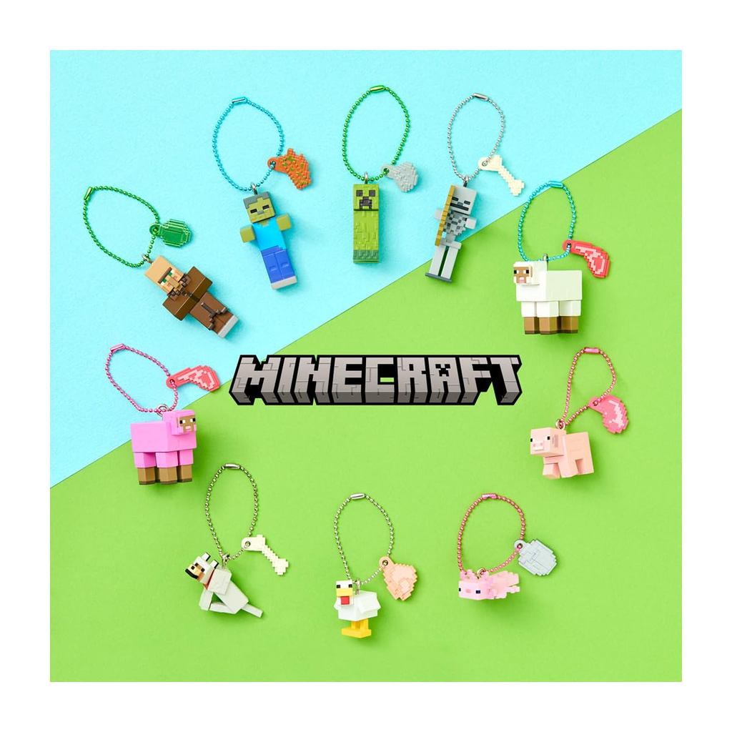 BANDAI Minecraft Mascot & Biscuit - Biscuit Figure [Box Set/10 pieces]