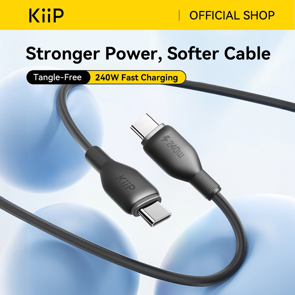 KiiP Cable Fast Charging Type-C IP/C To C Cable สูงสุด 240W PD 27W