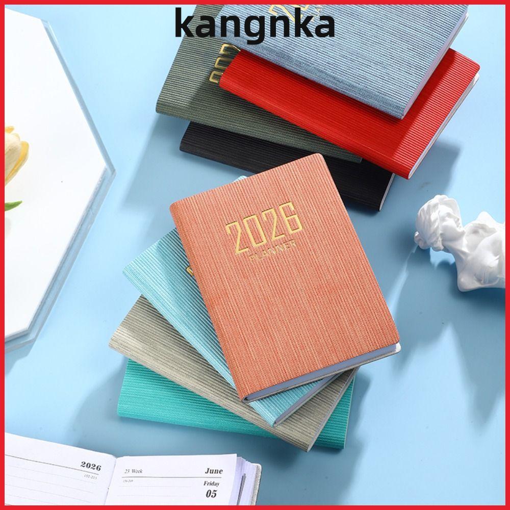 KANGNKA 2026 Agenda Book, A7 Pocket Appointment Book, Portable with Calendar Notebooks School Office
