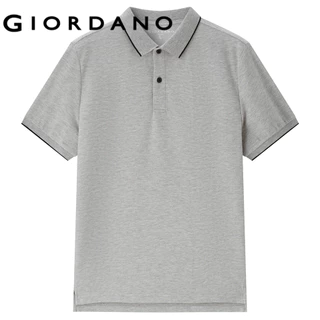 GIORDANO (Online Exclusive) เสื้อโปโลผู้ชาย Men's Ice Cooling Contrast Polo 13016022