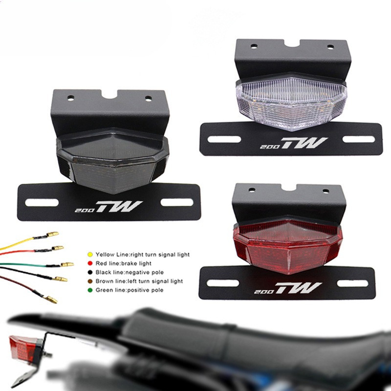 สําหรับ YAMAHA TW200 TW 200 1989-2023 ผู้ถือป้ายทะเบียนอุปกรณ์เสริมรถจักรยานยนต์ Tail Tidy Fender El