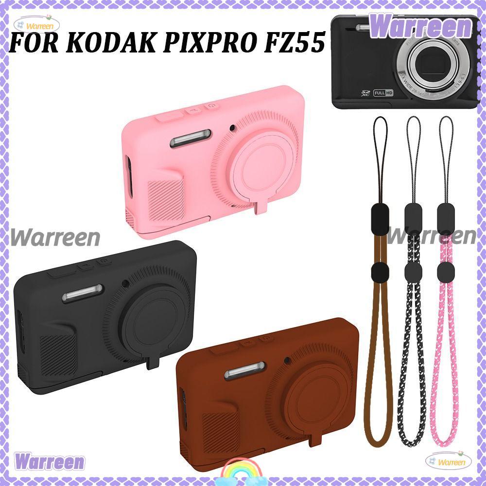 WARREEN Body Cover,ซิลิโคนกันกระแทกกล้องป้องกัน, Soft Anti-Scratch พร้อม Lanyard Skin Shell สําหรับ 