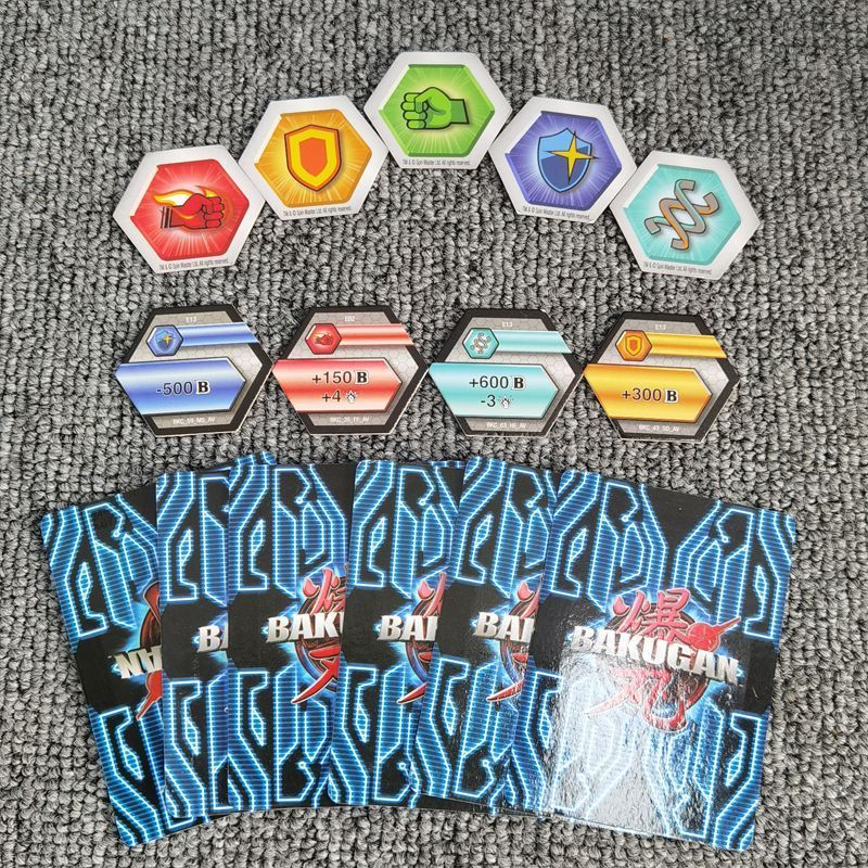 ของแท้สินค้าจํานวนมาก BAKUGAN BAKUGAN Battle Card การ์ดแม่เหล็กหมุน BAKUGAN Battle ของเล่นคอลเลกชันก