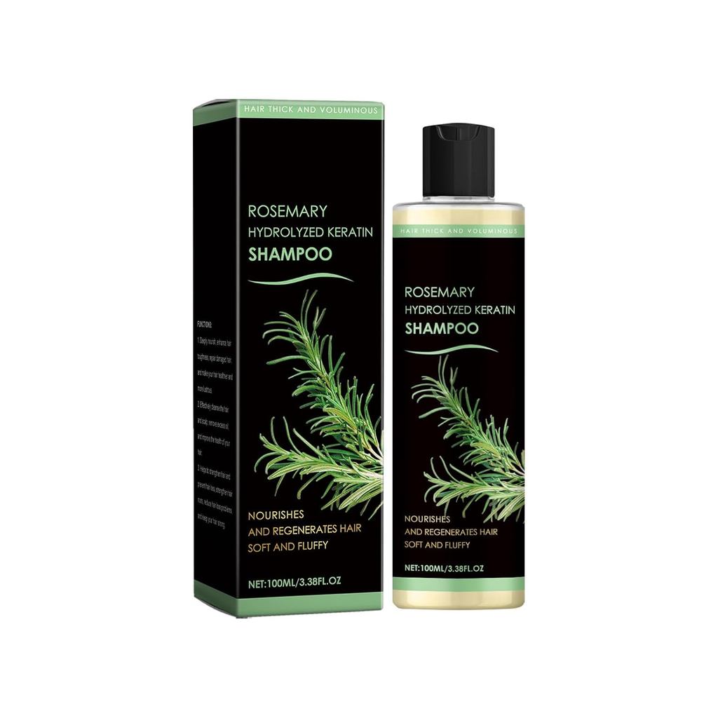 Rosemary Hydrolyzed Keratin Shampoo,Hair Regrowth แชมพูสําหรับผู้หญิงและผู้ชายผมร่วง,ทําความสะอาดล้ํ