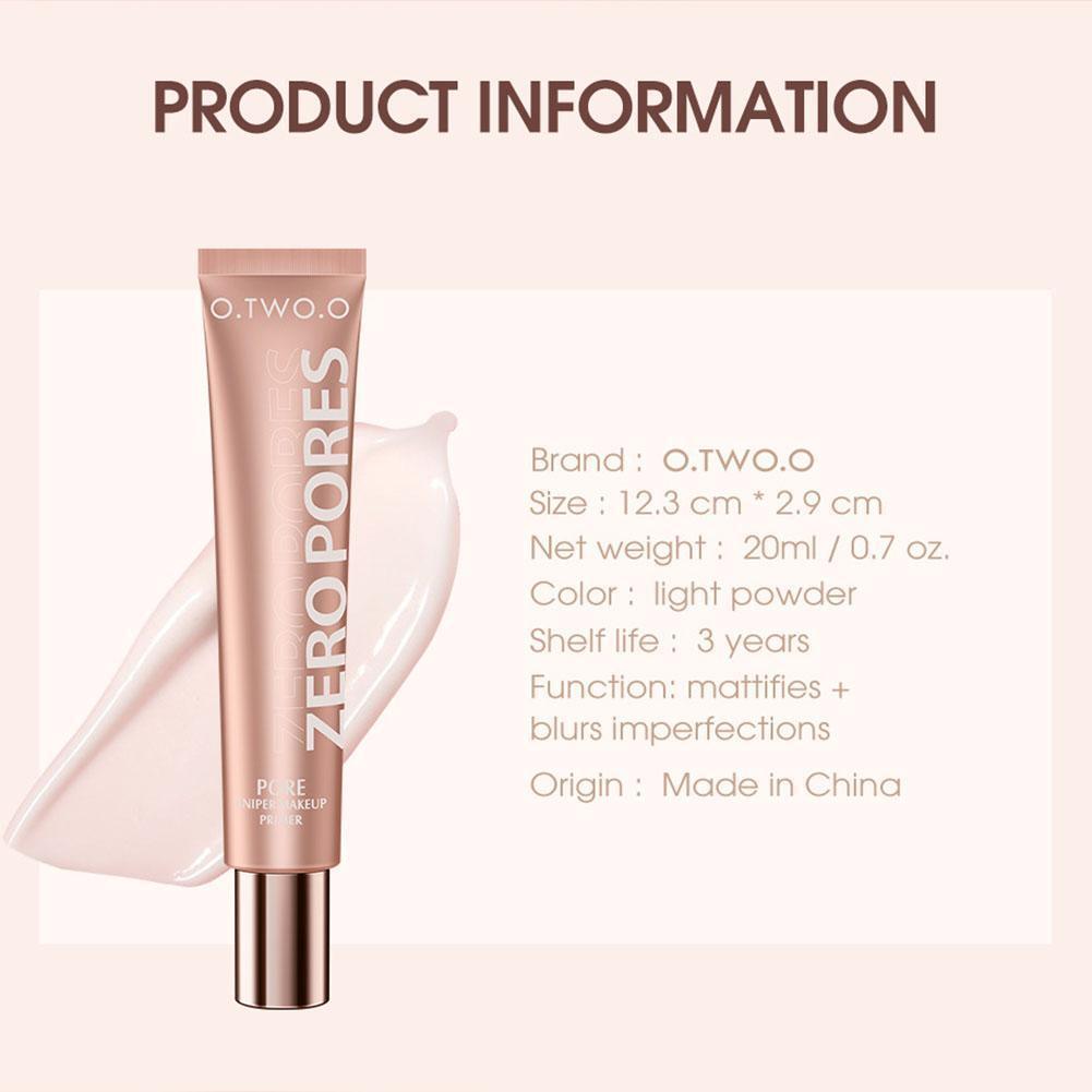 店美美美✨☆ไพรเมอร์ 20ml Invisible Poreless Oil Control ยาวนานเสริม 1/แต่งหน้า Skin Tone B3o0