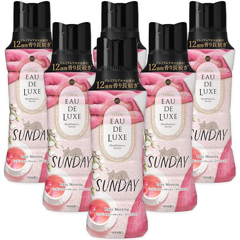 Lenor Audre Luxe Fragrance Beads Mindfulness Series Sunday 520mL x 6 Bottles [Case Product]