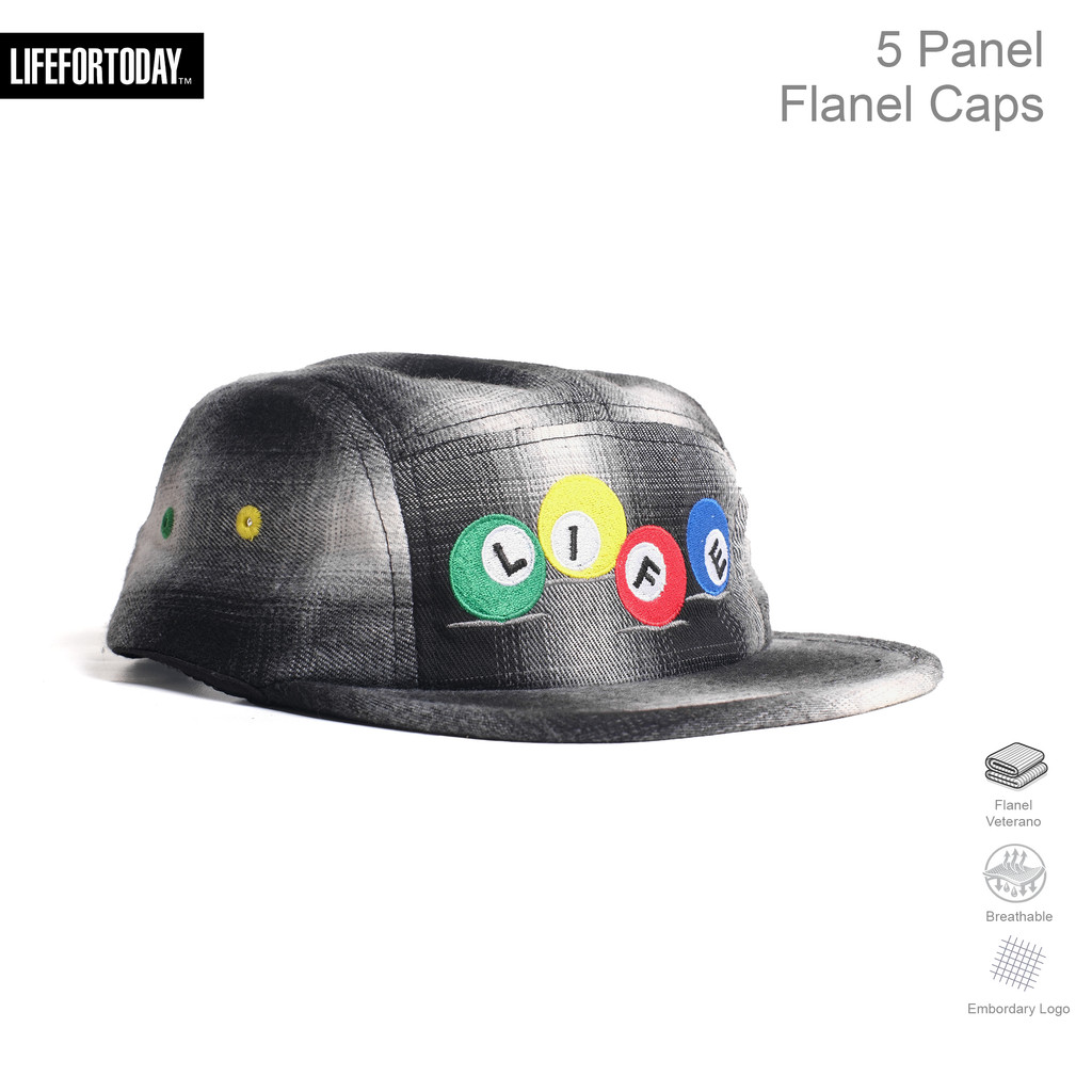 LIFEFORTODAY - หมวก PLAID 5PANEL