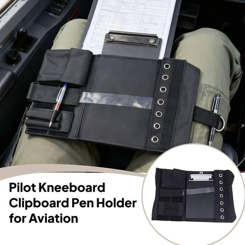 PfultR Kneeboard ผ้า Oxford พร้อมสายปรับการบินขาสายรัดบอร์ด Kneeboard ผ้า Oxford พร้อมสายปรับได้