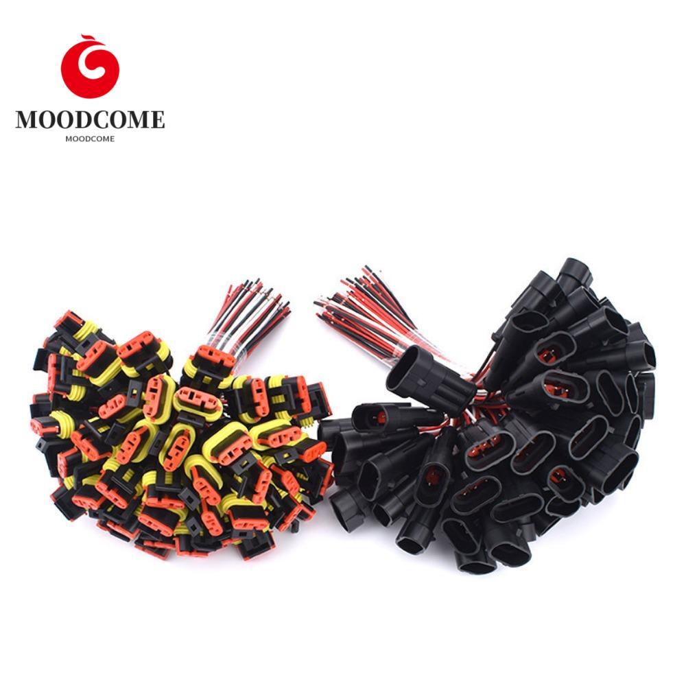 MOODCOME ปลั๊กขั้วต่อสายไฟ Plug-In Unit Wear-Resisting เพื่อวาดและใส่ 1P 2P 3P 4P 5P ชายและหญิงสายอะ