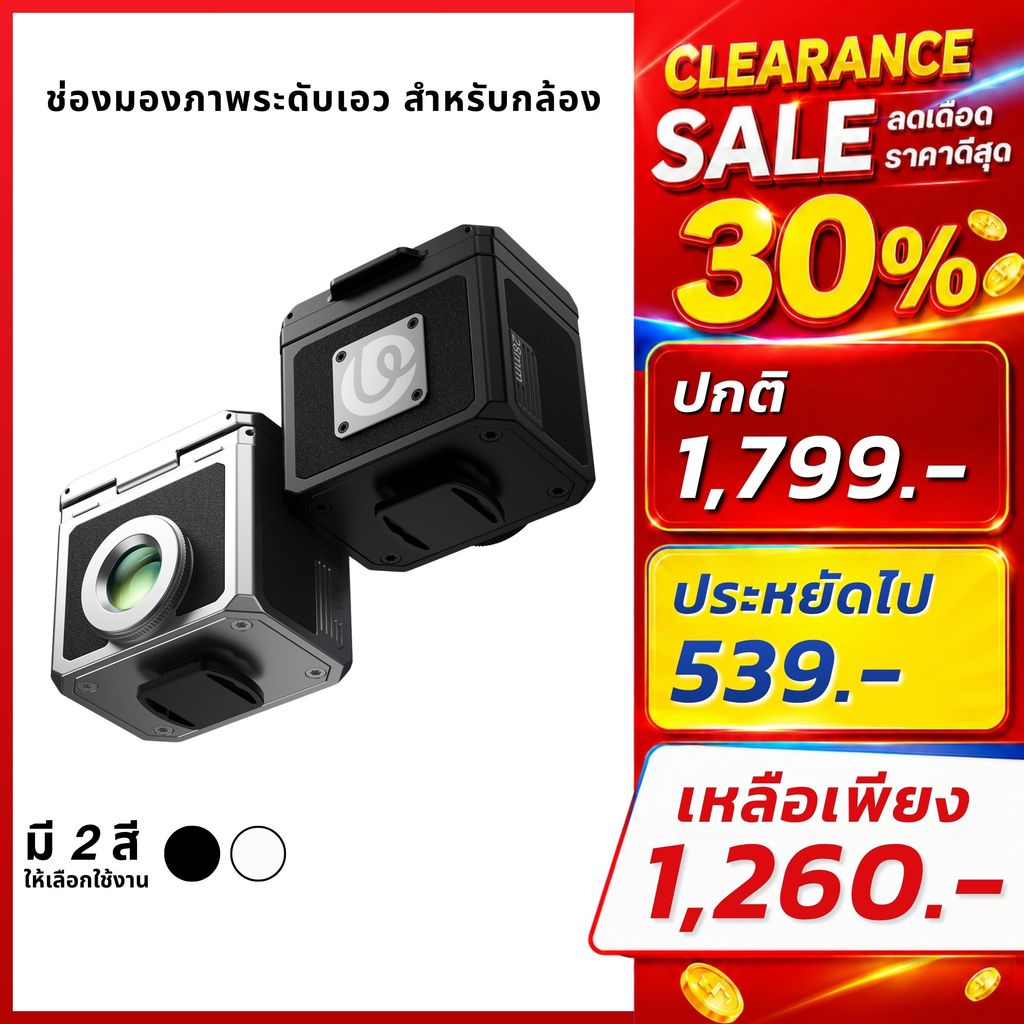 Ulanzi VF01 Waist-Level Viewfinder วิวไฟน์เดอร์ สไตล์เรโทร สำหรับกล้อง ถ่ายภาพสตรีท ทิวทัศน์