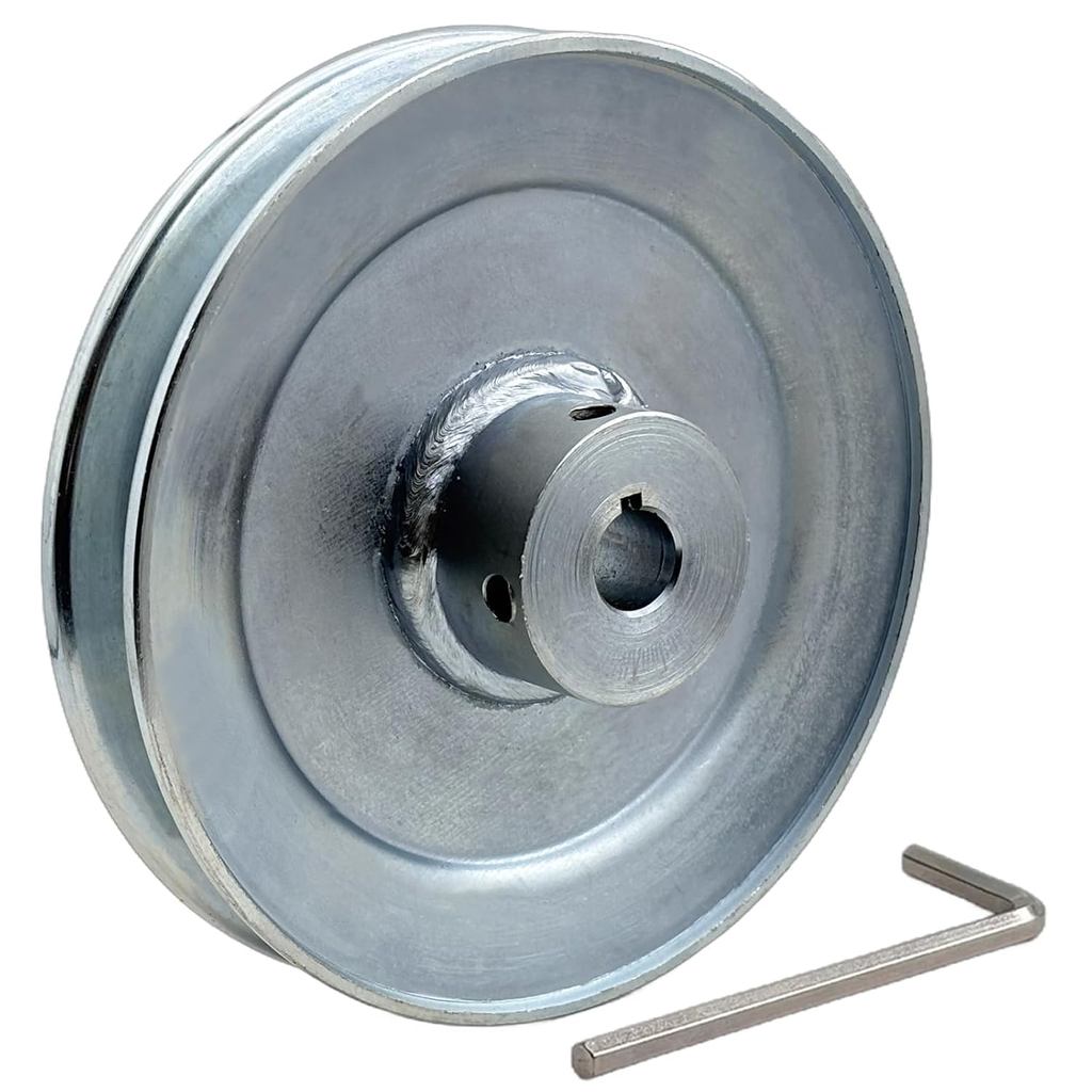 AB500-1/2 Single Groove Web Sheaves, v เข็มขัดรอก 5" OD 1/2 "เจาะ,มอเตอร์รอกเหล็กคาร์บอนสําหรับ AB 5
