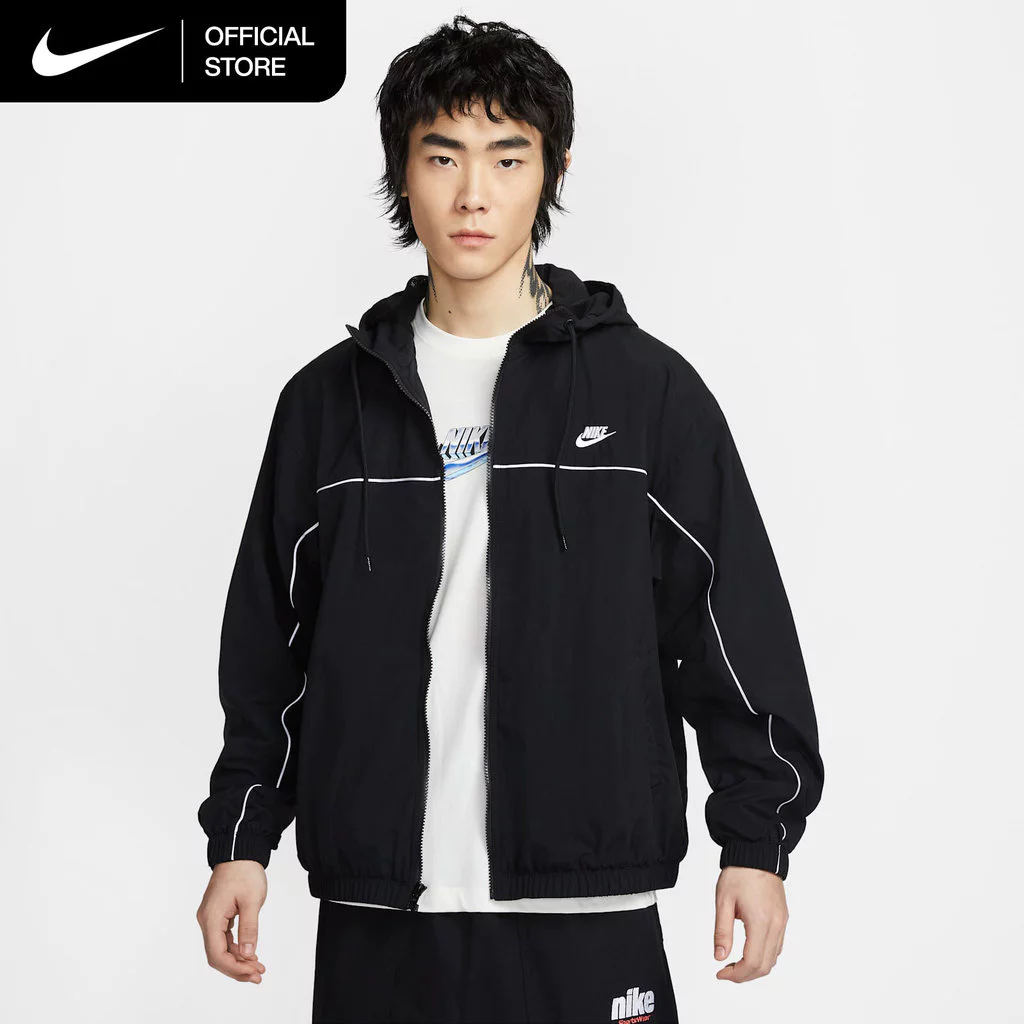 Nike Men's Club Hooded Jacket - Black [HJ2013-010]