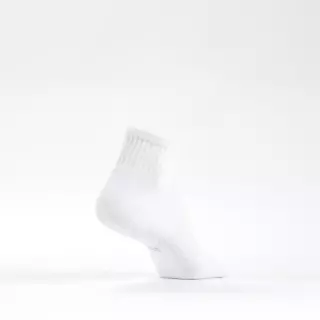 Decathlon Mid-High Sports Socks Tri-Pack Rs 500 ถุงเท้ากีฬาข้อกลางรุ่น Rs 500 แพ็ค 3 คู่ - White