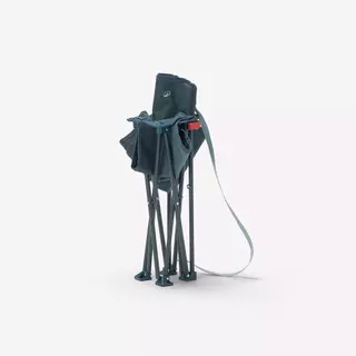 Decathlon Folding, Compact Low Camping Chair - 100 เก้าอี้สนามทรงเตี้ยพับได้ รุ่น 100 - Blue