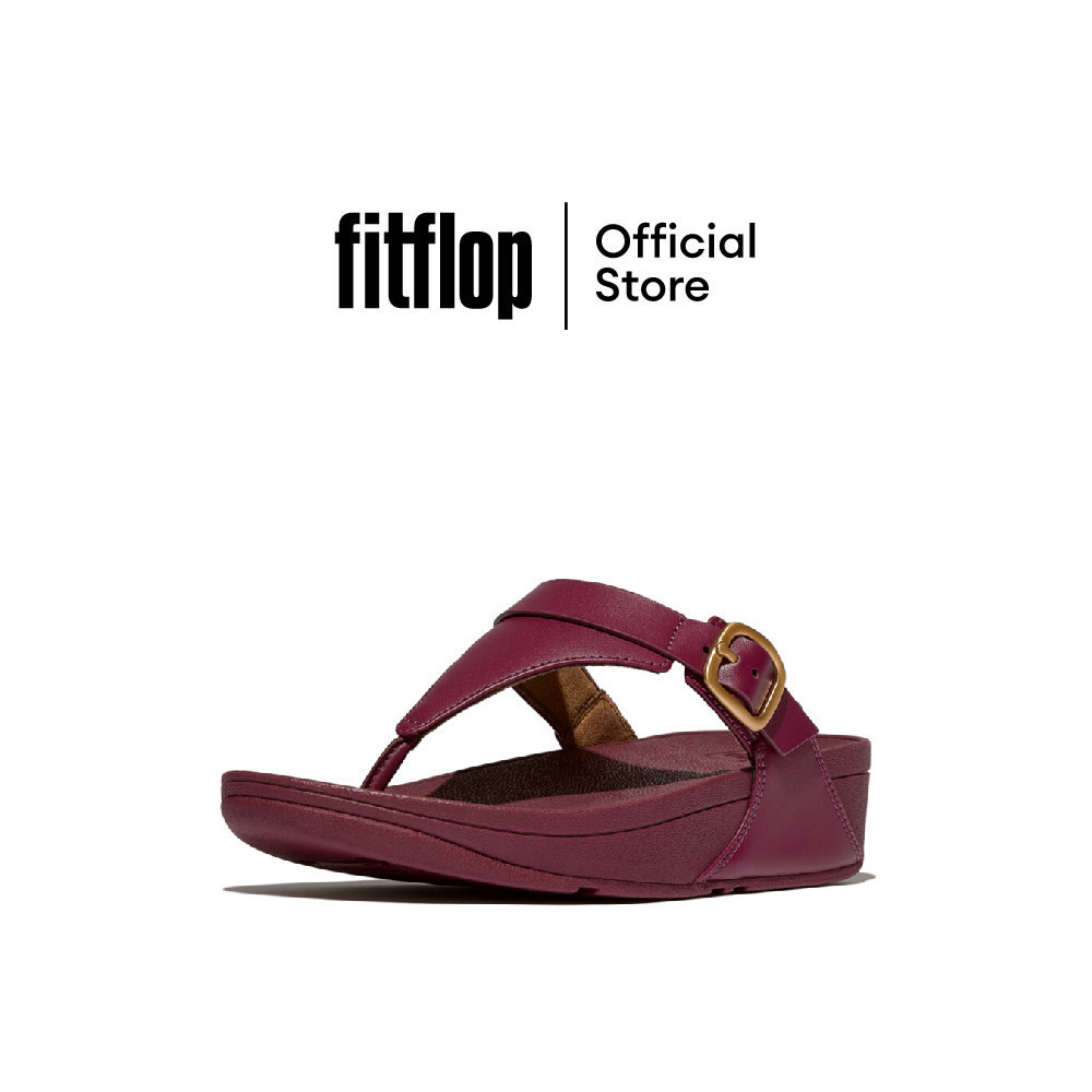 FITFLOP LULU ADJUSTABLE LEATHER รองเท้าแตะแบบหูหนีบผู้หญิง รุ่น ES8-288 สี RED
